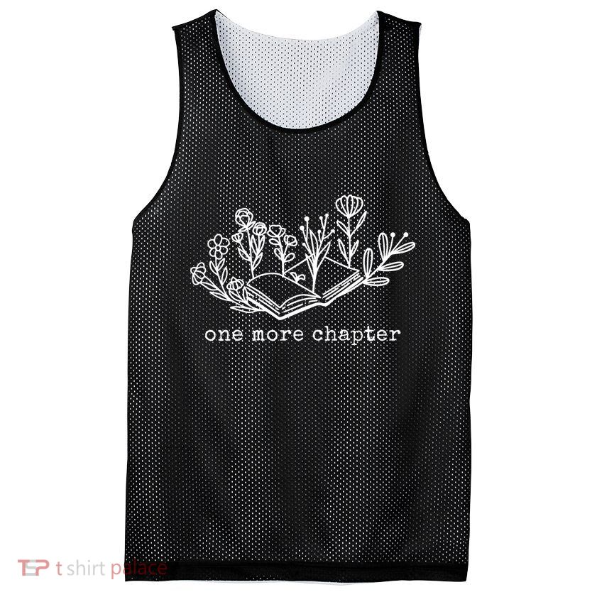 One More Chapter Book Lover Mesh Reversible Basketball Jersey Tank