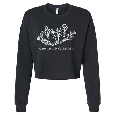 One More Chapter Book Lover Cropped Pullover Crew