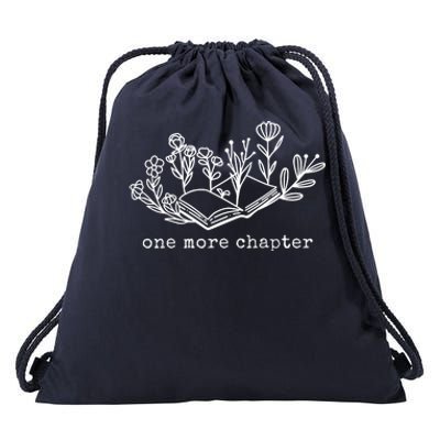 One More Chapter Book Lover Drawstring Bag