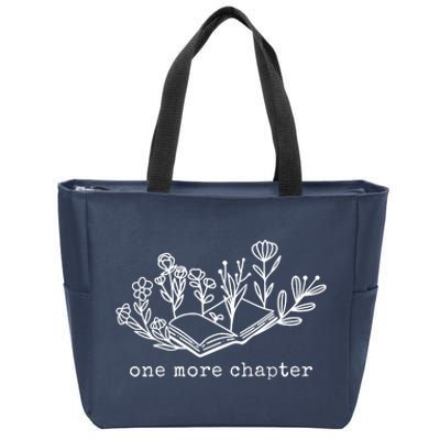 One More Chapter Book Lover Zip Tote Bag