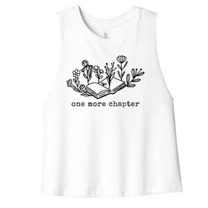 One More Chapter Book Lover Women's Racerback Cropped Tank