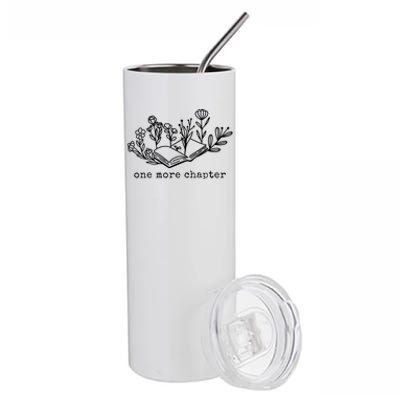 One More Chapter Book Lover Stainless Steel Tumbler