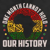 One Month Cannot Hold Our History Black History Month Garment-Dyed Fleece Hoodie