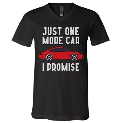 One More Car Part I Promise For Car Enthusiast V-Neck T-Shirt