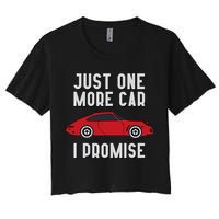 One More Car Part I Promise For Car Enthusiast Women's Crop Top Tee