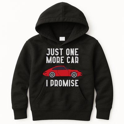 One More Car Part I Promise For Car Enthusiast Kids Hoodie