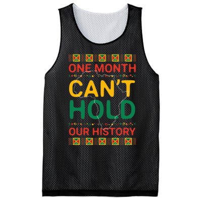 One Month Can't Hold Our History African Black History Month Mesh Reversible Basketball Jersey Tank