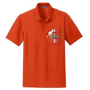 Otter Merry Christmas Festive Season Otter Gift Dry Zone Grid Polo