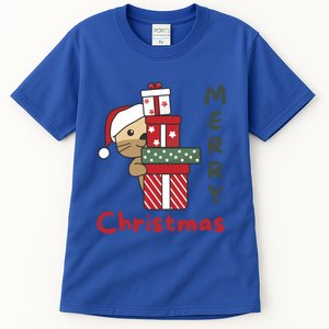 Otter Merry Christmas Festive Season Otter Gift Tall T-Shirt