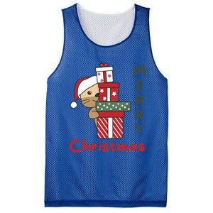 Otter Merry Christmas Festive Season Otter Gift Mesh Reversible Basketball Jersey Tank