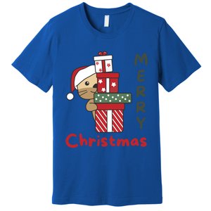 Otter Merry Christmas Festive Season Otter Gift Premium T-Shirt