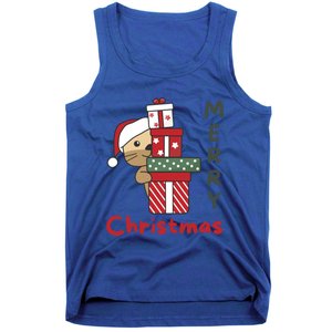 Otter Merry Christmas Festive Season Otter Gift Tank Top