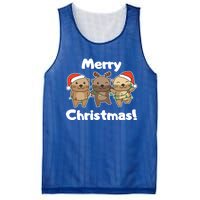 Otter Merry Christmas Winter Animals Otter Gift Mesh Reversible Basketball Jersey Tank