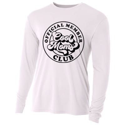 Offical Member Cool Moms Club Mom Life Funny Mothers Day Cooling Performance Long Sleeve Crew