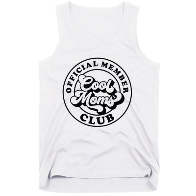 Offical Member Cool Moms Club Mom Life Funny Mothers Day Tank Top