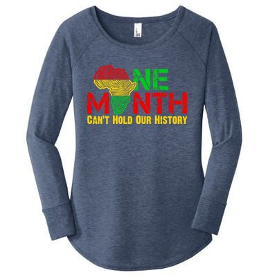 One Month Can't Hold Our History Juneteenth Black History Gift Women's Perfect Tri Tunic Long Sleeve Shirt