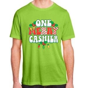 One Merry Cashier Christmas Xmas Holiday Adult ChromaSoft Performance T-Shirt