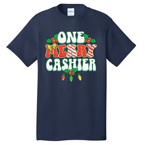 One Merry Cashier Christmas Xmas Holiday Tall T-Shirt