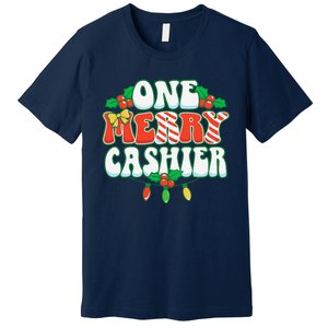 One Merry Cashier Christmas Xmas Holiday Premium T-Shirt