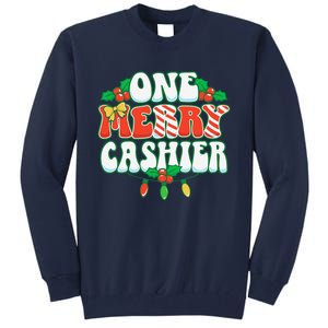 One Merry Cashier Christmas Xmas Holiday Tall Sweatshirt