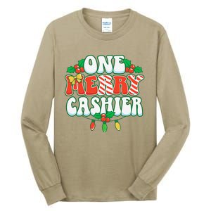 One Merry Cashier Christmas Xmas Holiday Tall Long Sleeve T-Shirt