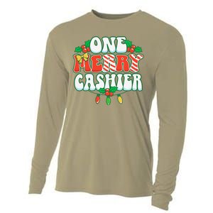 One Merry Cashier Christmas Xmas Holiday Cooling Performance Long Sleeve Crew