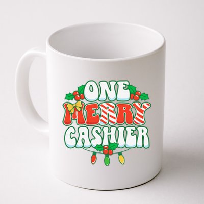 One Merry Cashier Christmas Xmas Holiday Coffee Mug