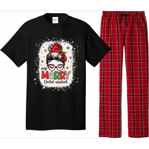 One Merry Dental Assistant Messy Bun Dental Nurse Christmas Pajama Set