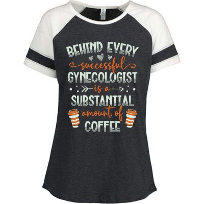 Obgyn Medical Doctor Obstetrician Gynecologist Coffee Cool Gift Enza Ladies Jersey Colorblock Tee