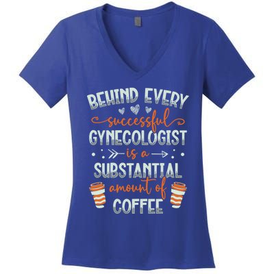 Obgyn Medical Doctor Obstetrician Gynecologist Coffee Cool Gift Women's V-Neck T-Shirt