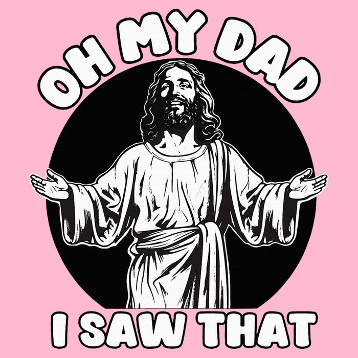 Oh My Dad I Saw That Funny Jesus Humor Baby Bodysuit