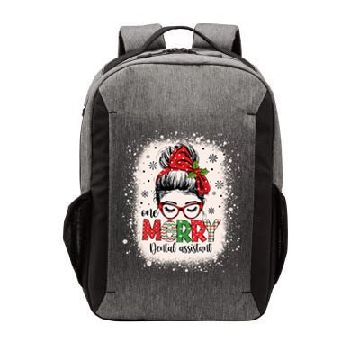 One Merry Dental Assistant Messy Bun Dental Nurse Christmas Vector Backpack