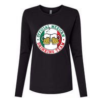 Official Mexican Drinking Team Funny Mexico Drinking Team Womens Cotton Relaxed Long Sleeve T-Shirt