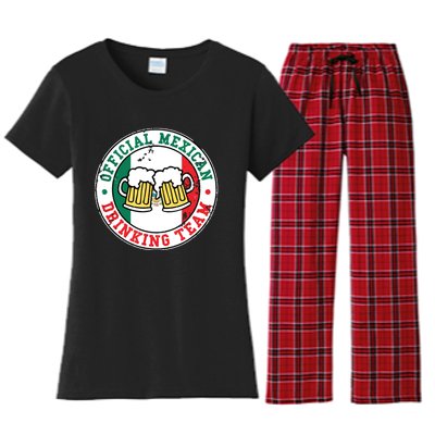 Official Mexican Drinking Team Funny Mexico Drinking Team Women's Flannel Pajama Set