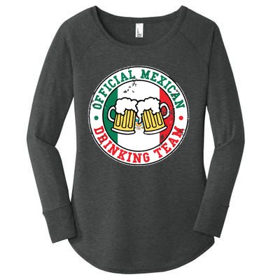 Official Mexican Drinking Team Funny Mexico Drinking Team Women's Perfect Tri Tunic Long Sleeve Shirt