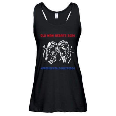 Old Man Debate 2024 Ladies Essential Flowy Tank