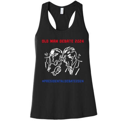 Old Man Debate 2024 Women's Racerback Tank