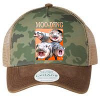 Orange Moo Deng Meme Hippo Legacy Tie Dye Trucker Hat
