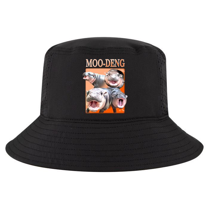 Orange Moo Deng Meme Hippo Cool Comfort Performance Bucket Hat