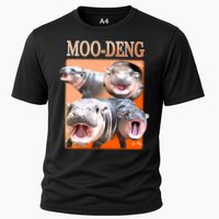 Orange Moo Deng Meme Hippo Performance Shirt