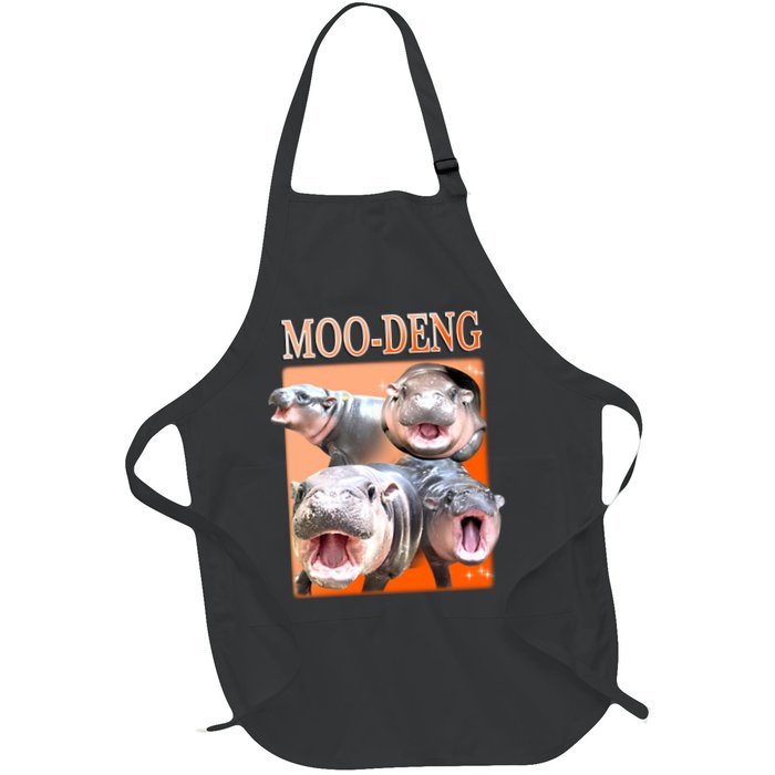 Orange Moo Deng Meme Hippo Apron