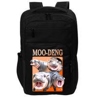 Orange Moo Deng Meme Hippo Impact Tech Backpack
