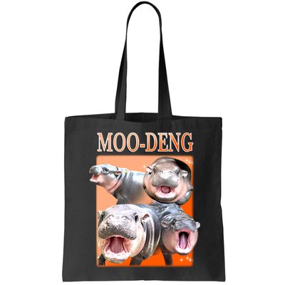 Orange Moo Deng Meme Hippo Bag