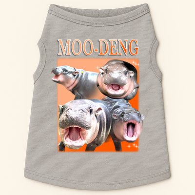 Orange Moo Deng Meme Hippo Doggie Tank