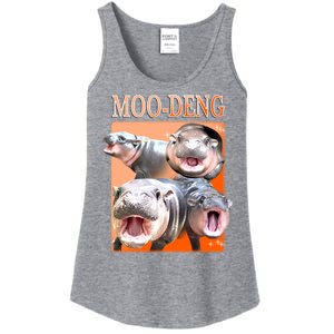 Orange Moo Deng Meme Hippo Ladies Essential Tank