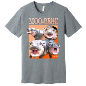 Orange Moo Deng Meme Hippo Premium T-Shirt