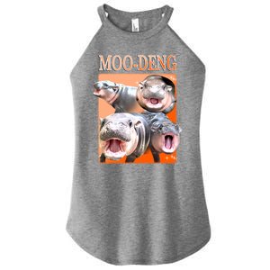 Orange Moo Deng Meme Hippo Women's Perfect Tri Rocker Tank