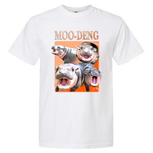 Orange Moo Deng Meme Hippo Garment-Dyed Heavyweight T-Shirt