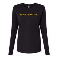 Obviousshirts Mock Draft Gm Womens Cotton Relaxed Long Sleeve T-Shirt