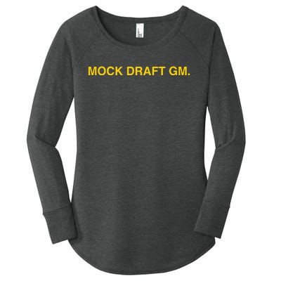 Obviousshirts Mock Draft Gm Women's Perfect Tri Tunic Long Sleeve Shirt